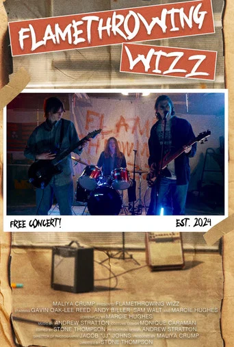 Movie poster for Flamethrowing Wizz (2025)