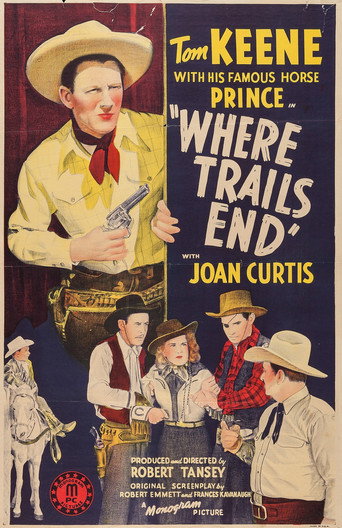 Movie poster for Where Trails End (1942)