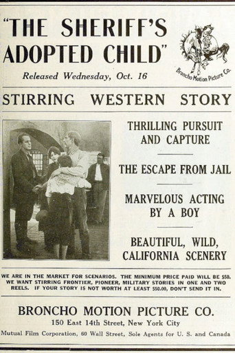 Movie poster for The Sheriff's Adopted Child (1912)