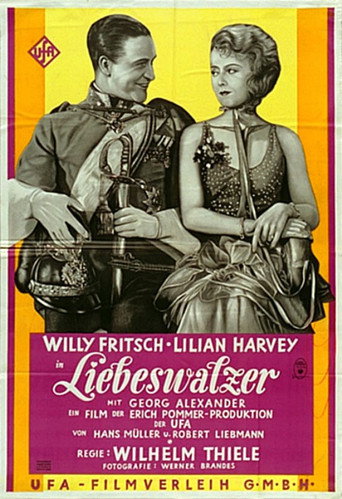 Movie poster for Liebeswalzer (1930)