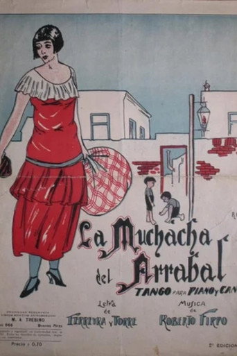 Movie poster for La muchacha del arrabal (1922)