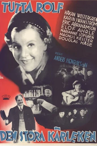 Movie poster for Den stora kärleken (1938)