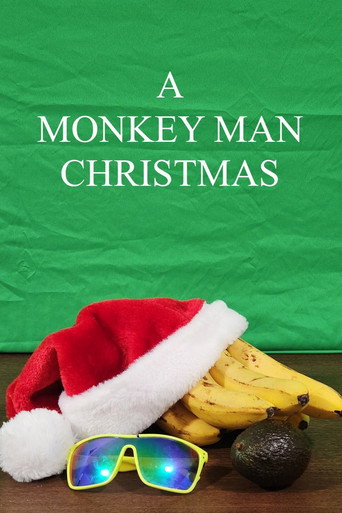 Movie poster for A Monkey Man Christmas (2022)