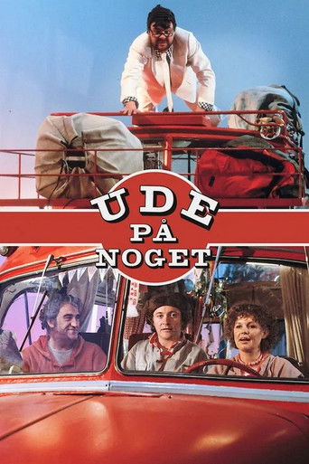 Ude på noget poster