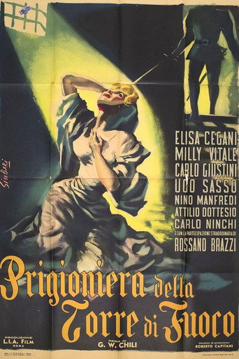 Movie poster for La prigioniera della torre di fuoco (1953)