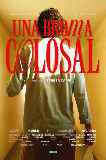 Movie poster for Una broma colosal