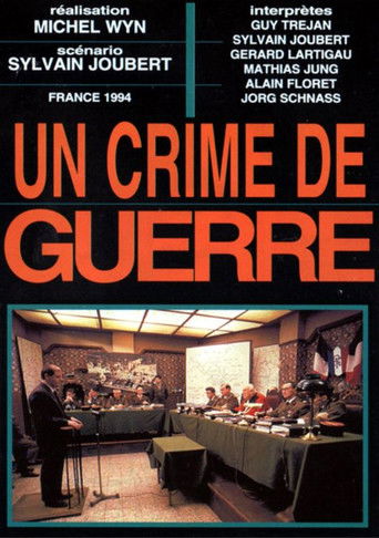 Un crime de guerre poster