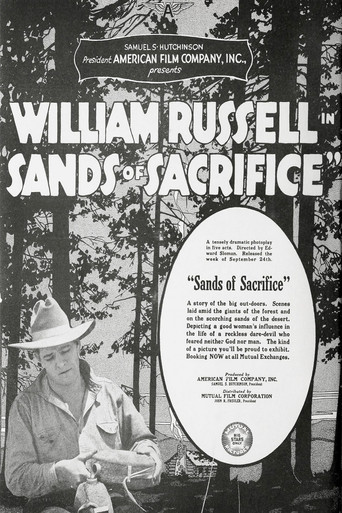 Movie poster for Sands of Sacrifice (1917)