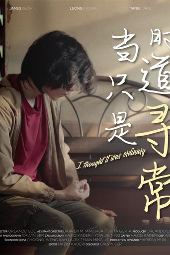 Movie poster for I Thought It Was Ordinary (2025)