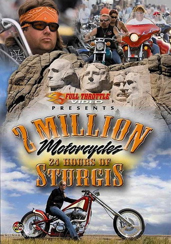 Movie poster for 2 Million Motorcycles: 24 Hours of Sturgis (2008)