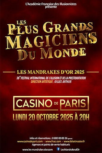 Movie poster for Les plus grands magiciens du monde - Les Mandrakes d'Or 2025 (2026)