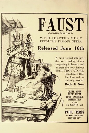 Movie poster for Faust (1910)