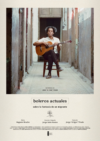 Movie poster for Boleros actuales sobre la fantasía de un migrante (2023)