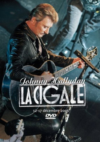 Movie poster for Johnny Hallyday - La Cigale 12-17 décembre 2006 (2007)