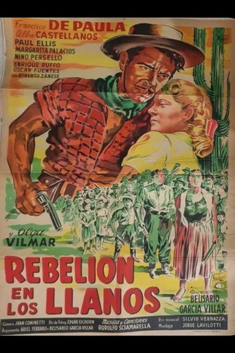 Movie poster for Rebelión en los llanos (1953)