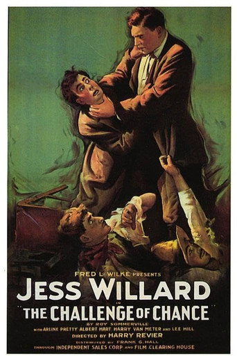 Movie poster for The Challenge of Chance (1919)