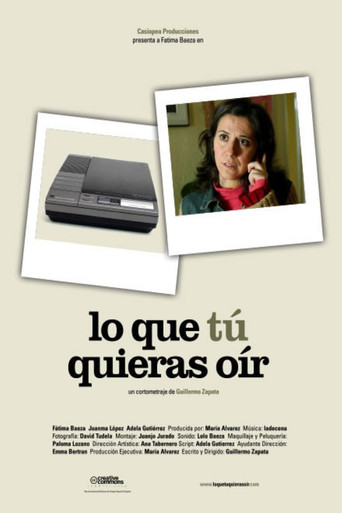 Movie poster for Lo que tú quieras oír (2005)