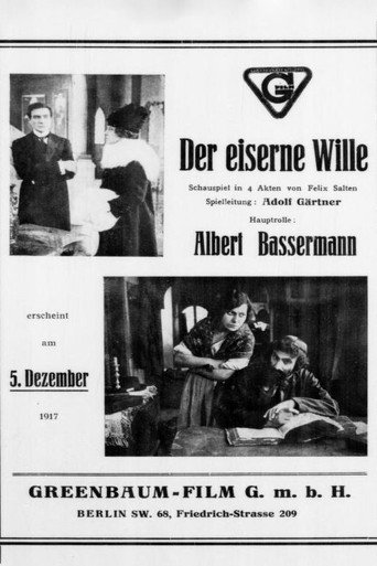 Movie poster for Der eiserne Wille (1917)