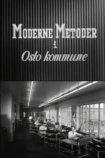 Movie poster for Oslofilm: Moderne metoder i Oslo kommune (1958)