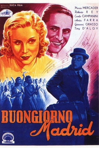 Movie poster for Buongiorno, Madrid! (1943)