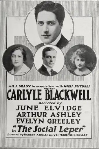 Movie poster for The Social Leper (1917)