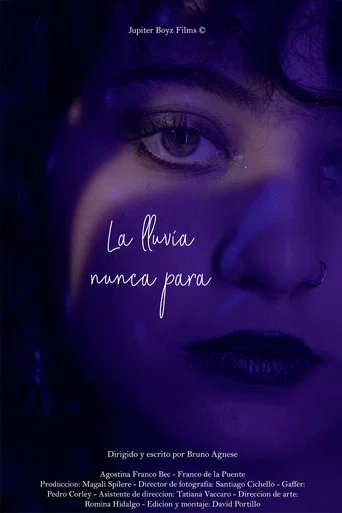 Movie poster for La lluvia nunca para