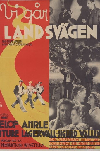 Movie poster for Vi går landsvägen (1937)