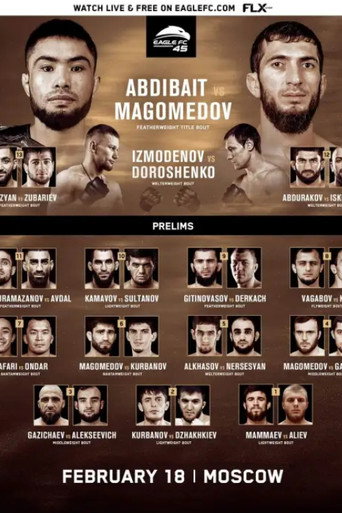 Movie poster for Eagle FC 45: Gitinovasov vs. Magomedov (2022)