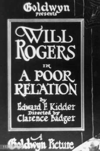 Movie poster for A Poor Relation (1921)