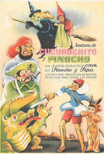 Movie poster for Aventuras de Cucuruchito y Pinocho (1943)