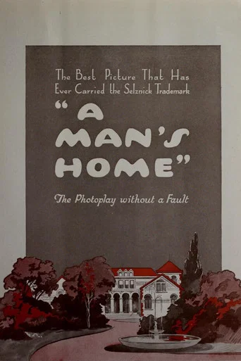 Movie poster for A Man's Home (1921)