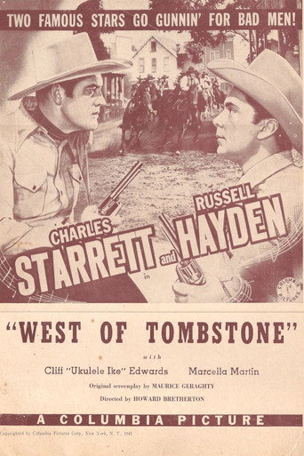 Movie poster for West of Tombstone (1942)