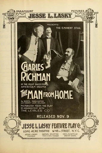 Movie poster for The Man From Home (1914)