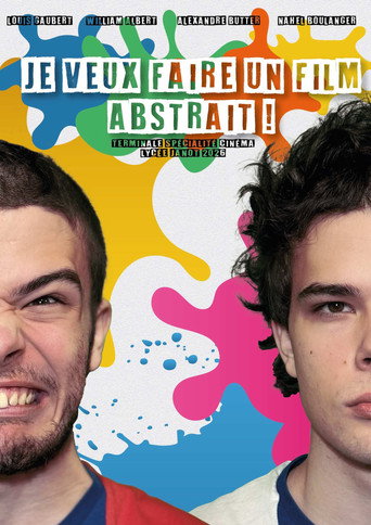 Movie poster for JE VEUX FAIRE UN FILM ABSTRAIT ! (2026)