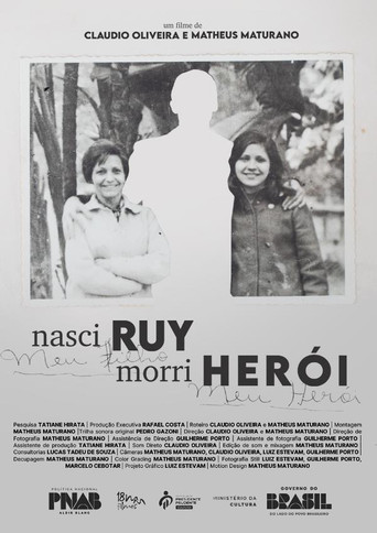 Movie poster for nasci ruy, morri herói (2025)
