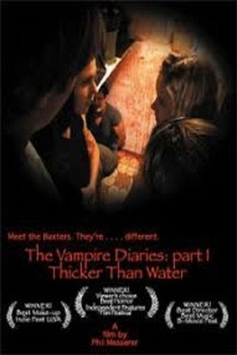 Movie poster for Thicker Than Water: The Vampire Diaries Part 1 (2008)