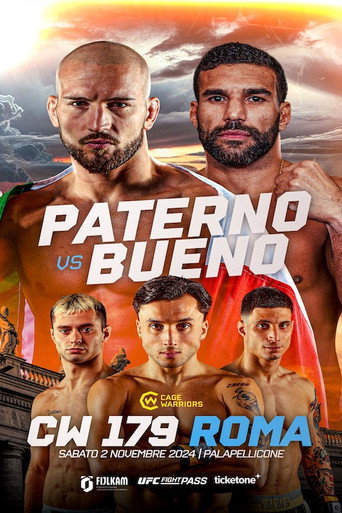 Movie poster for Cage Warriors 179: Rome (2024)