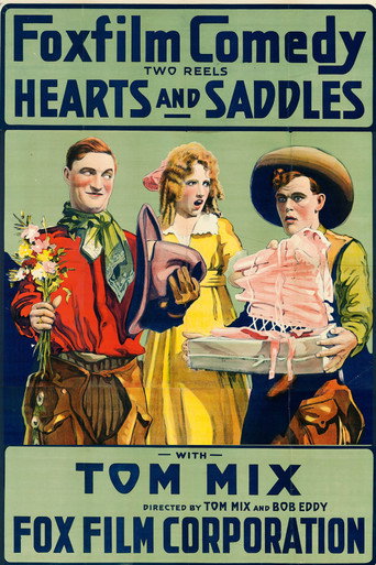 Movie poster for Hearts and Saddles (1917)
