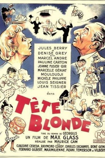 Tête blonde poster