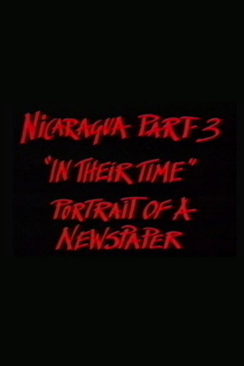 Movie poster for Nicaragua Part 3: In Their Time (1985)