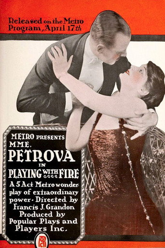 Movie poster for Playing with Fire (1916)