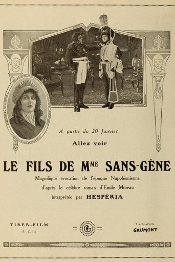 Movie poster for Il figlio di Madame Sans Gêne (1921)