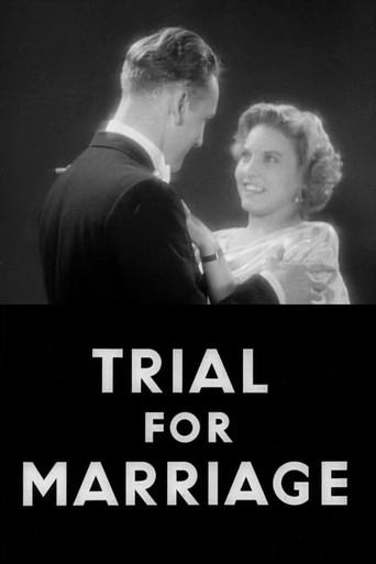 Movie poster for Trial for Marriage (1936)