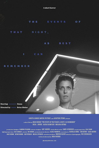 Movie poster for The Events of That Night, As Best I Can Remember (2024)