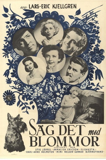 Movie poster for Säg det med blommor (1952)