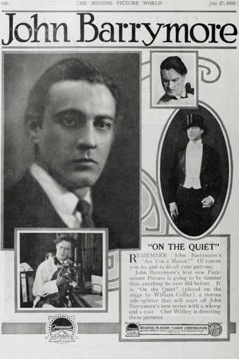 Movie poster for On the Quiet (1918)