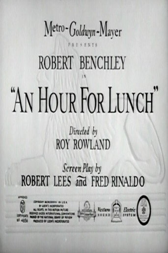 Movie poster for An Hour for Lunch (1939)