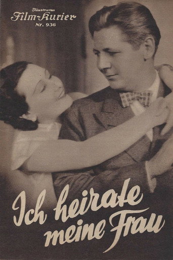 Movie poster for Ich heirate meine Frau (1934)