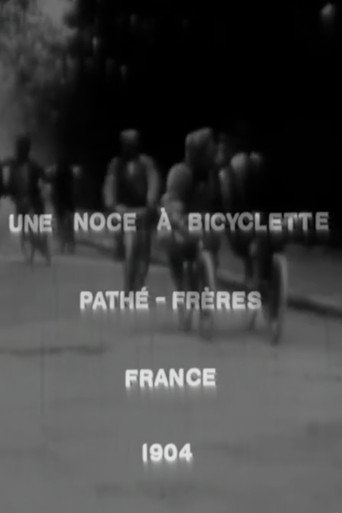 Movie poster for Une noce à bicyclette (1906)