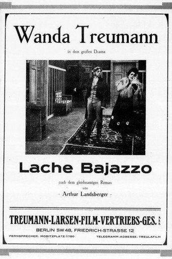 Movie poster for Lache Bajazzo (1917)